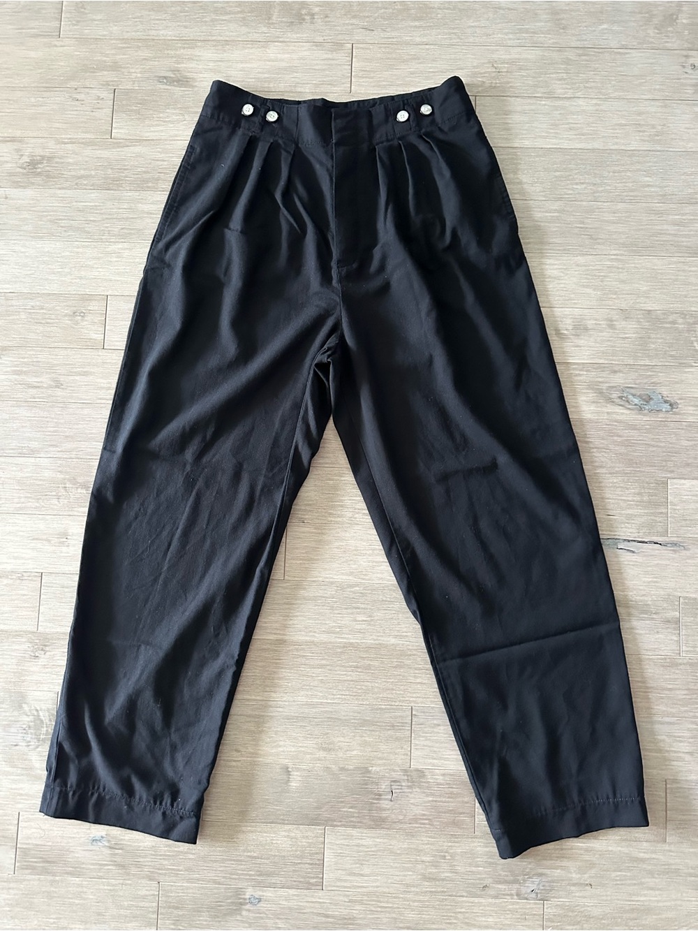 Marc By Marc Jacobs Wool Black Pleated Trousers Size 12